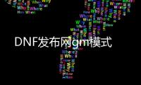 DNF发布网gm模式